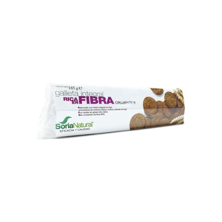 Galletas con fibra integral, 165g.