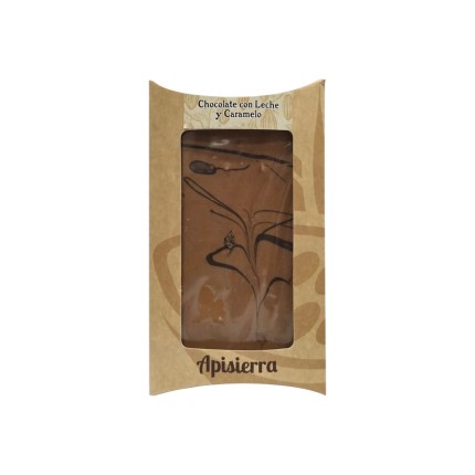 Chocolate con leche y Caramelo artesano "Sin Gluten", 100g.