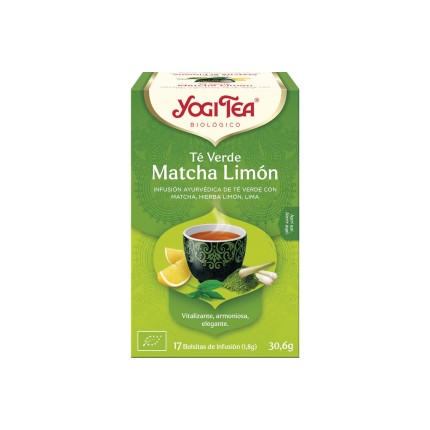 Yogi Tea "Te Verde Matcha y limón", 17 Bolsitas