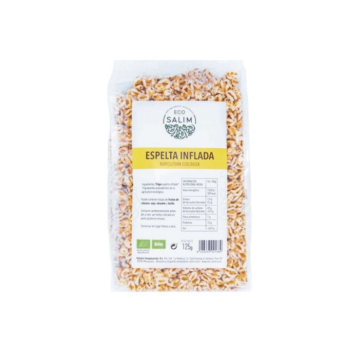 Espelta Hinchada Ecológica, 125g.