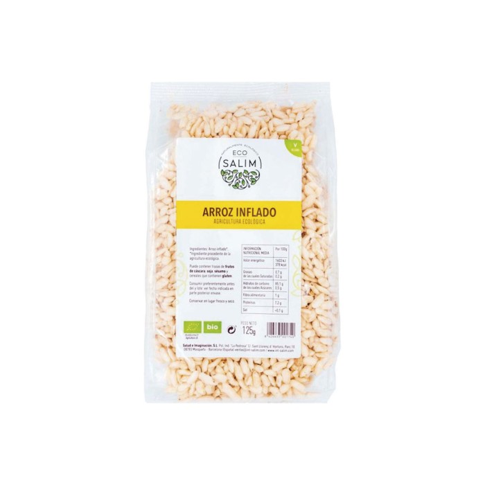 Arroz inflado Ecológico, 125g.