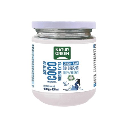 Aceite de Coco Virgen Extra Ecológico, 400g.