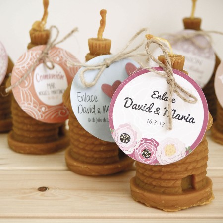 Regalo Vela de Cera pura de abeja “Modelo Casita" 1