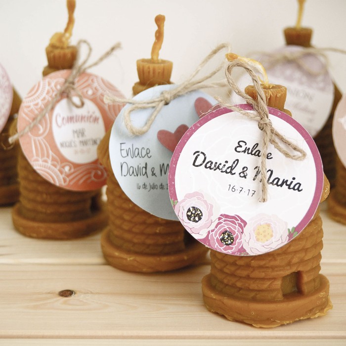 Regalo Vela de Cera pura de abeja “Modelo Casita" 1