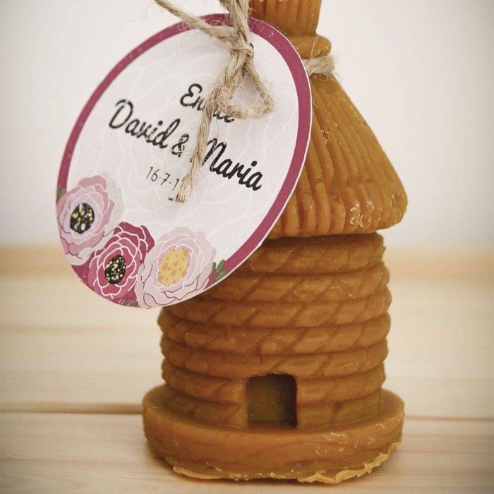 Regalo Vela de Cera pura de abeja “Modelo Casita" 3