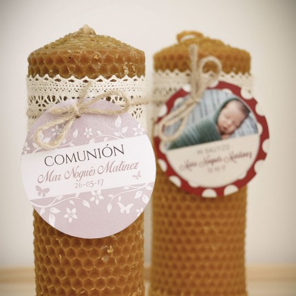 Regalo Vela de Cera pura de abeja “Modelo Clásico" 3