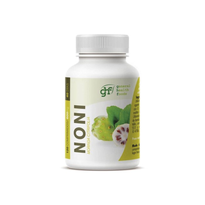 Noni, 120 comprimidos de 600mg. 1