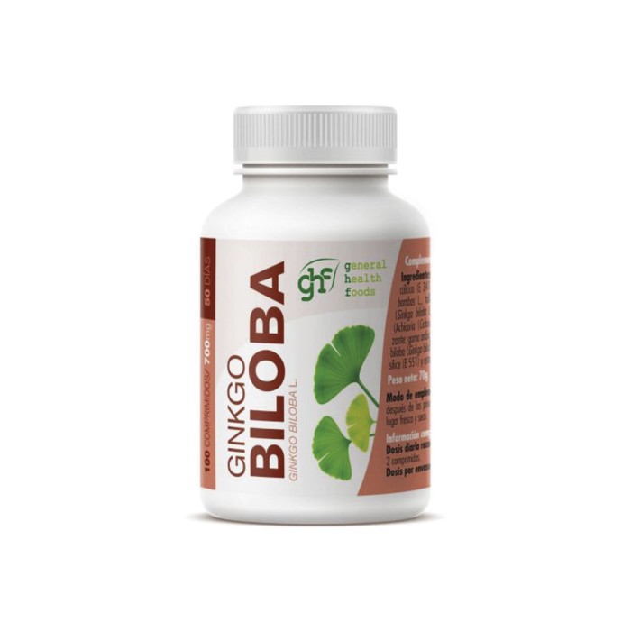 Gingko Biloba, 100 Comprimidos de 700mg. 1