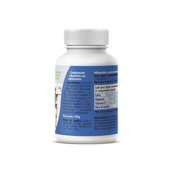 Calcio + Vitamina D, 100 Comprimidos de 1 gramo 3