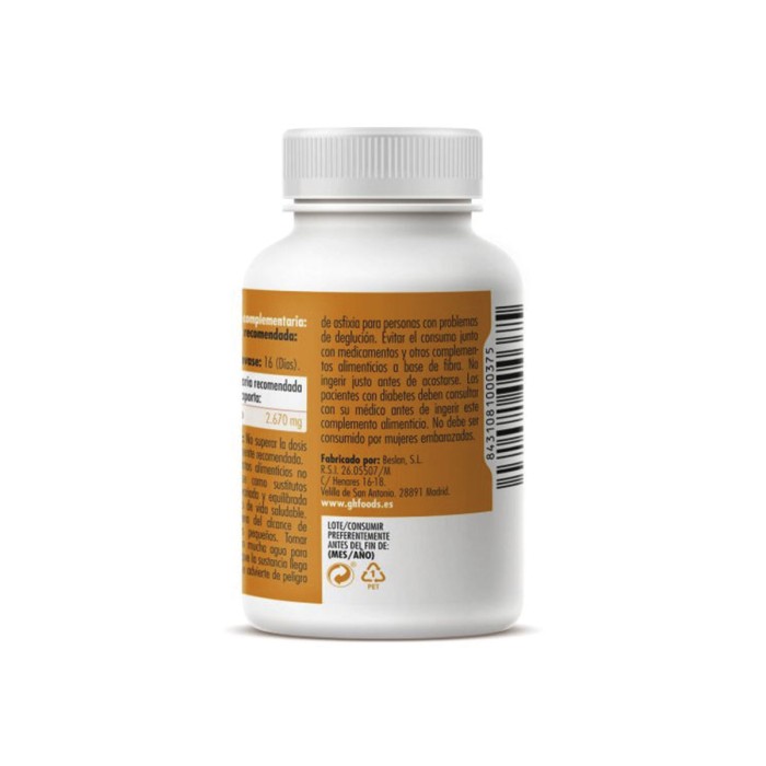 Glucomanano, 100 Cápsulas de 600mg. 2