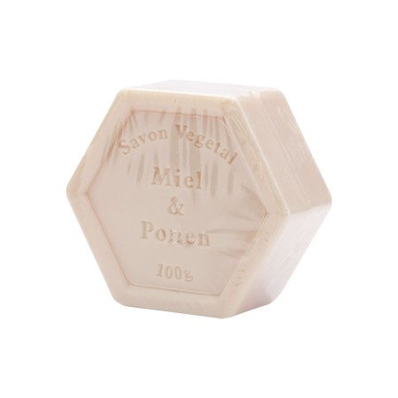 Jabón Hexagonal de Miel y Polen, 90g.