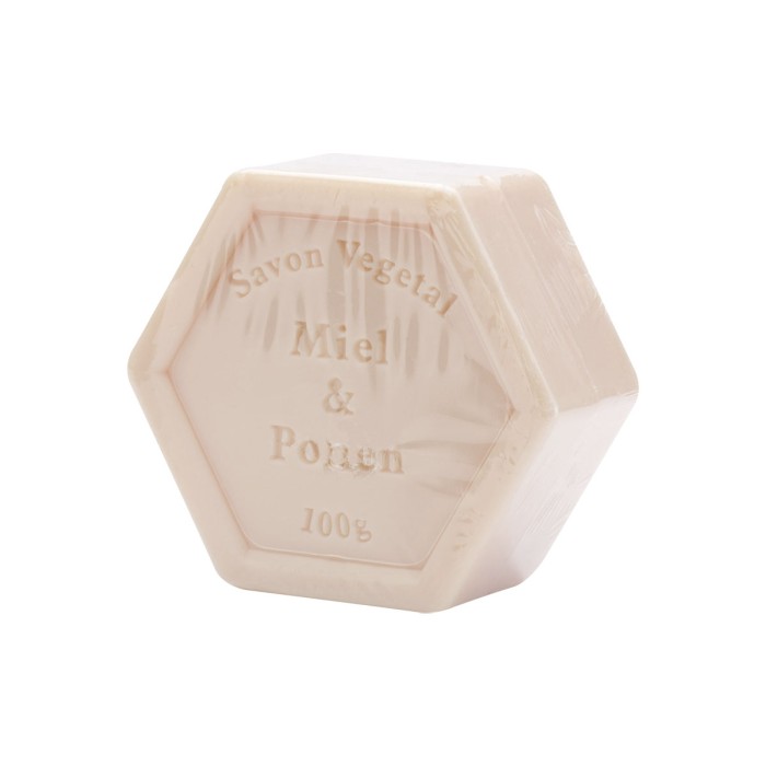 Jabón Hexagonal de Miel y Polen, 90g.