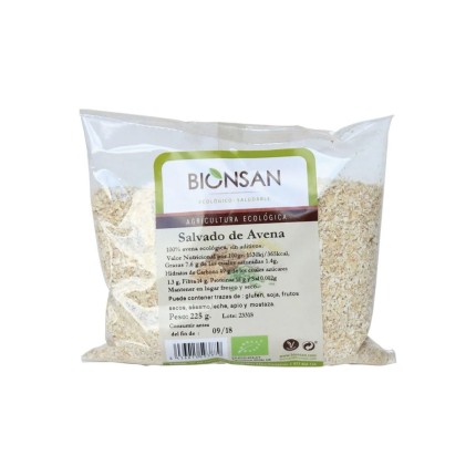 Salvado de avena Ecológico, 225g.