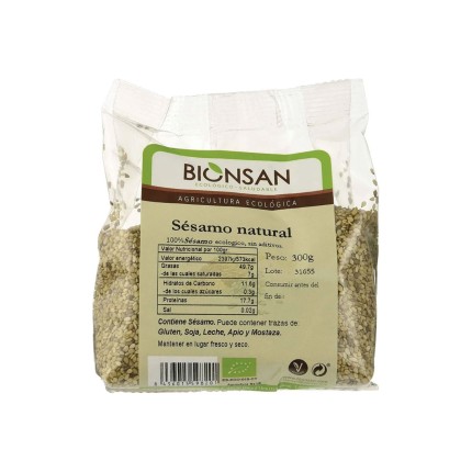 Sésamo Natural Ecológico, 300g.