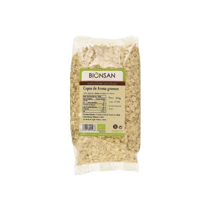 Copos de Avena gruesos Ecológicos, 500g.