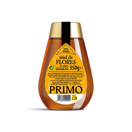 Miel de Flores Mezcla, 350g. Antigoteo