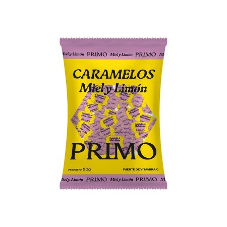 Caramelos de miel y limón, 50g.