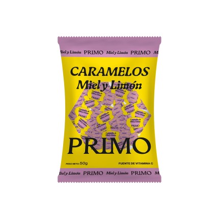 Caramelos de miel y limón, 50g.