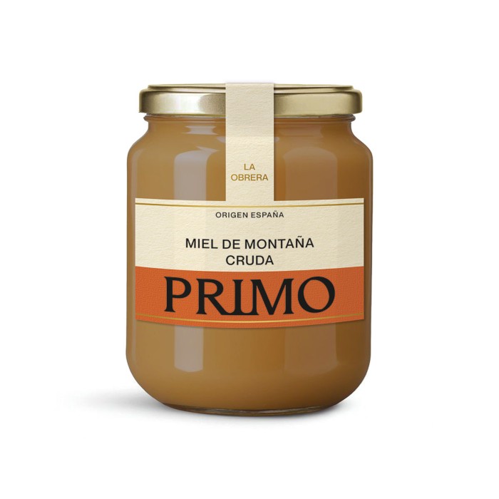 Miel de Montaña Cruda, 500g.