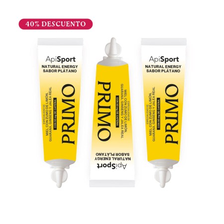 Gel Energético Apisport Sabor Plátano, Estuche 3 tubos Oferta 1