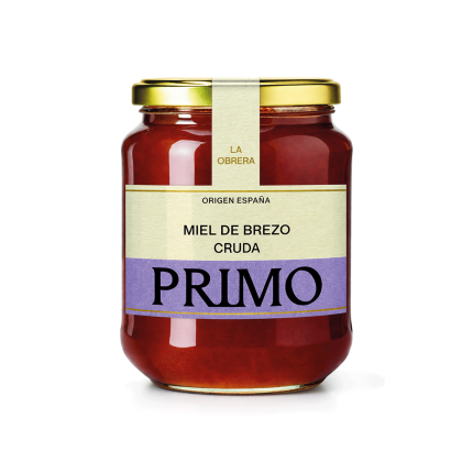 Miel de Brezo Cruda, 500g. Primo