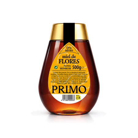 Miel de Flores Mezcla, 500g. Antigoteo Primo