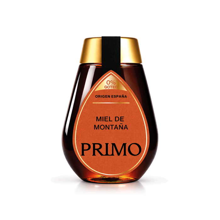 Miel de Montaña Antigoteo, 350g. Primo