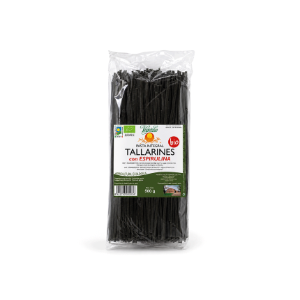 Tallarines de Alga Espirulina Ecológicos, 500g.