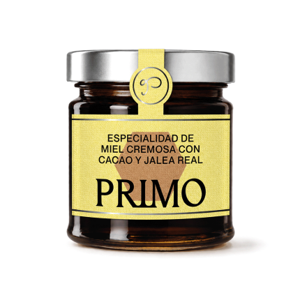 Especialidad de Miel Cremosa con Cacao y Jalea Real, 250g. Primo 1