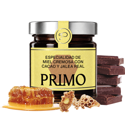 Especialidad de Miel Cremosa con Cacao y Jalea Real, 250g. Primo 2