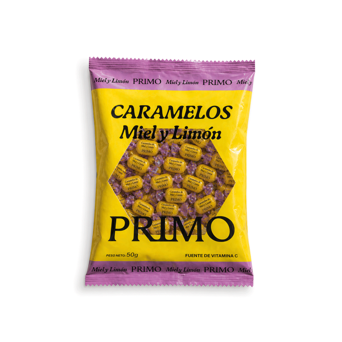 Caramelos de miel y limón, 50g. Primo