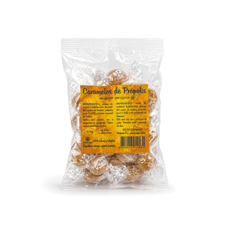 Caramelos de Propóleo Sin azúcar, 75g.