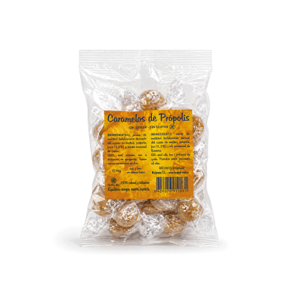 Caramelos de Propóleo Sin azúcar, 75g.
