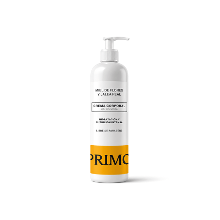 Crema Corporal de Miel con Jalea Real, 500ml. Primo