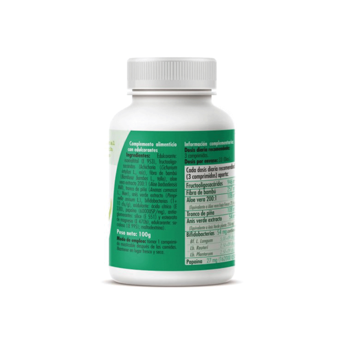 Aloe Vera Plus Masticable, 100 Comprimidos de 1g. 3