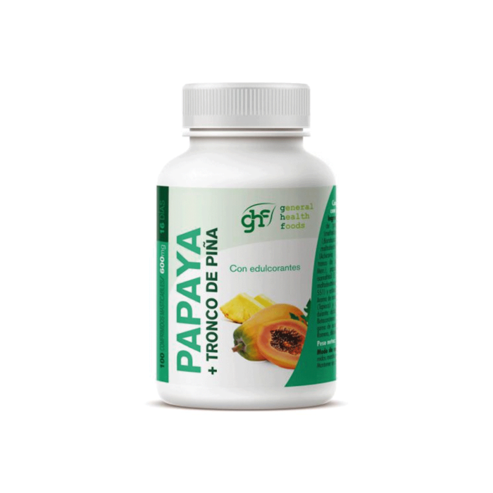 Papaya, 100 Comprimidos de 600mg. 1