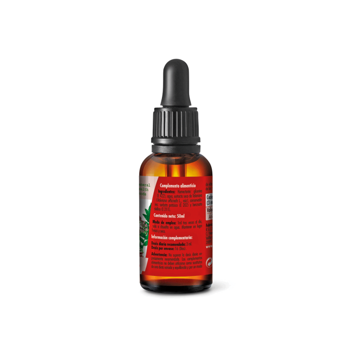 Extracto de Valeriana en glicerina, 50ml. 2