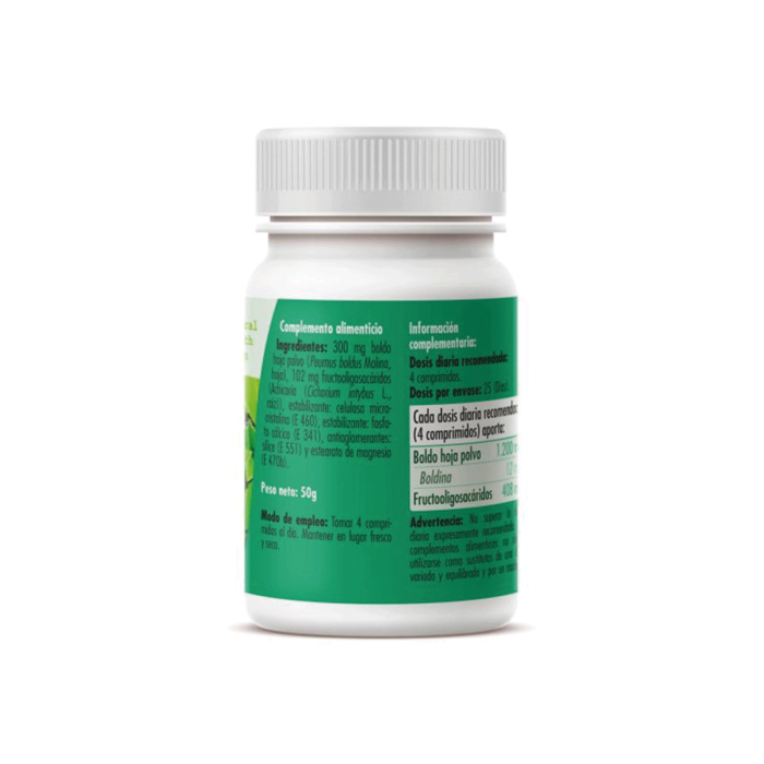 Boldo, 100 comprimidos de 500mg. (25 días) 2