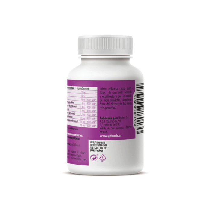 Complejo B, 60 Capsulas de 620mg. (60 días) 2