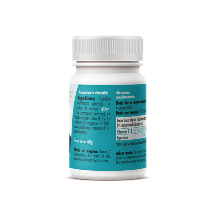 Espirulina, 100 Comprimidos de 400mg. (25 días) 2