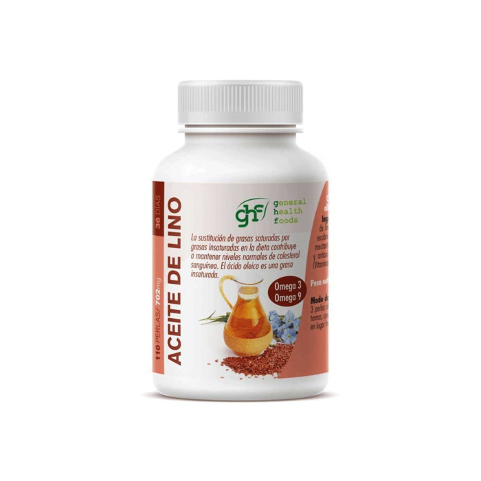 Aceite de Lino, 110 Perlas de 750mg.