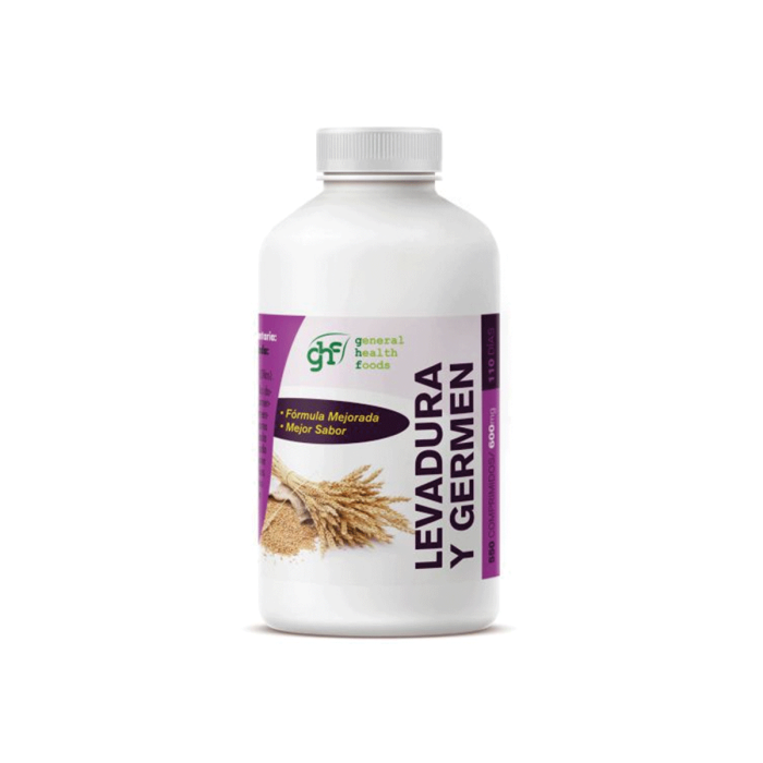 Levadura con germen de trigo, 550 comprimidos de 600mg. (110 días) 1