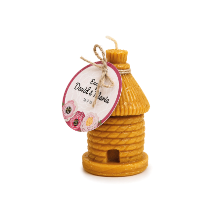 Regalo Vela de Cera pura de abeja “Modelo Casita" 1