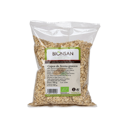Copos de Avena gruesos Ecológicos, 500g.