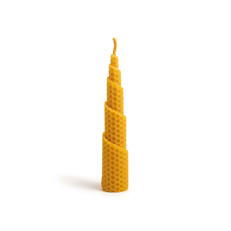 Vela espiral pequeña 100% cera pura de abeja