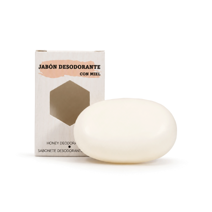 Jabón de higiene íntima con miel, caléndula y aloe vera, 85g.