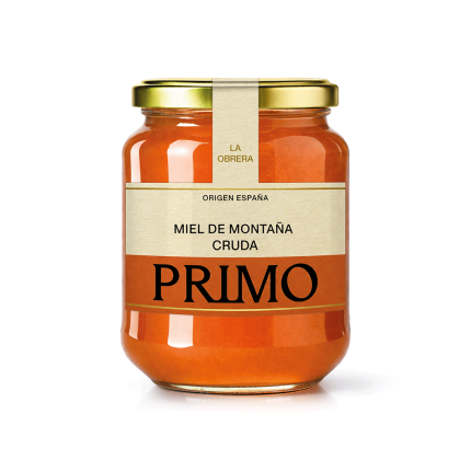Miel de Montaña Cruda, 500g.