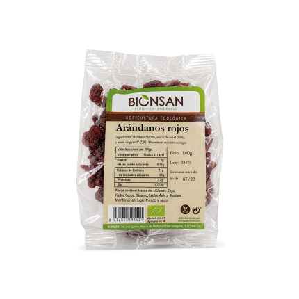 Arándanos Rojos, 100g.