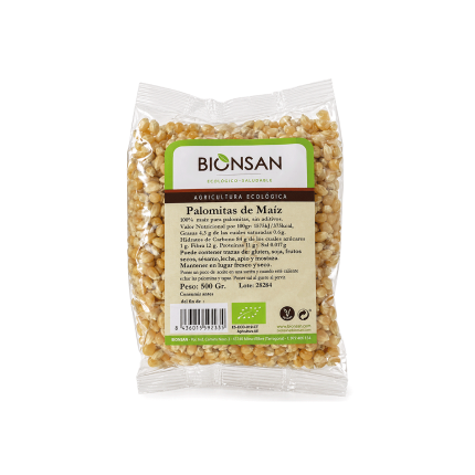 Maíz para palomitas Ecológico, 500g.