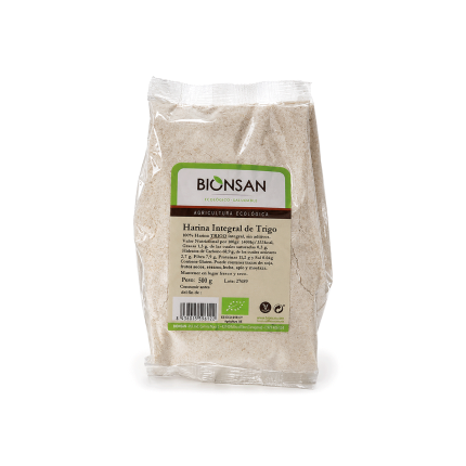 Harina de Trigo Integral Ecológica, 500g.